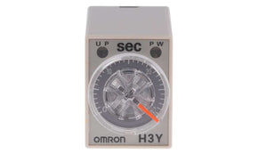 Omron H3Y-4 100-120VAC 30S, H3Y-4 Series DIN Rail, Surface Mount Timer Relay, 100 → 120V ac, 4-Contact, 1 → 30s, 1-Function,