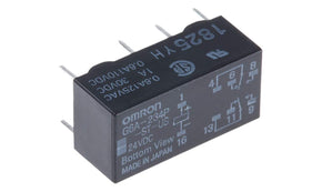 Omron G6A-234P-ST-US DC24, PCB Mount Signal Relay, 24V dc Coil, 2A Switching Current, DPDT