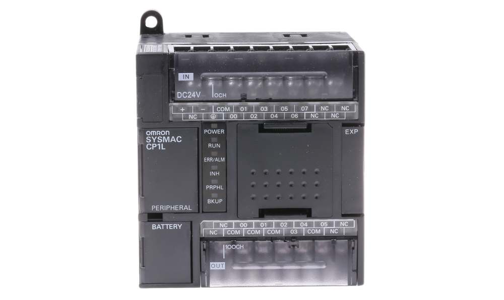 Omron CP1L-L14DR-D, CP1L Series PLC CPU for Use with SYSMAC CP1L Series, Relay Output, 8 (DC)-Input, DC Input