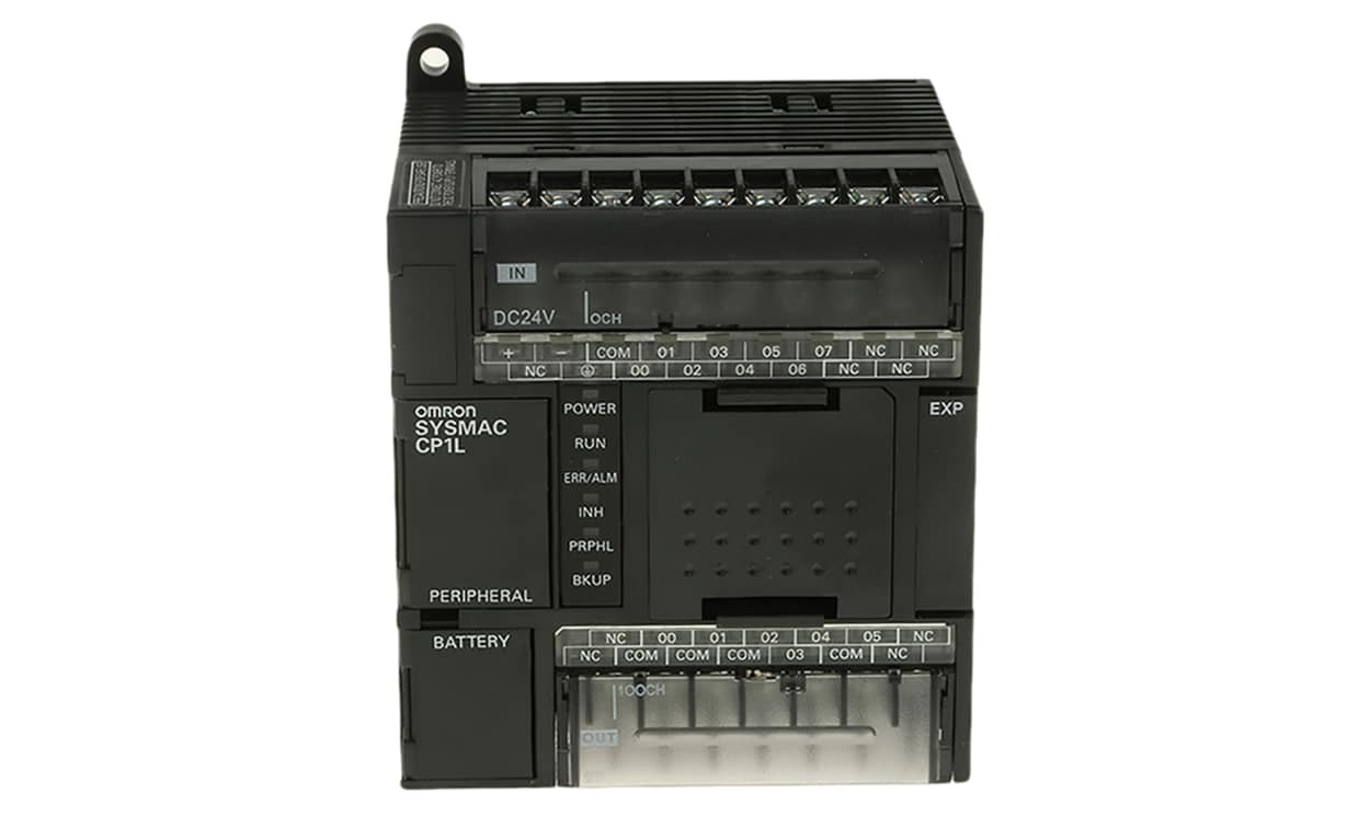 Omron CP1L-L14DT1-D, CP1L Series PLC CPU for Use with SYSMAC CP1L Series, Transistor Output, 8 (DC)-Input, DC Input - generaltechuae