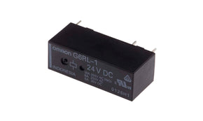 Omron G6RL-1 DC24, PCB Mount Power Relay, 24V dc Coil, 10A Switching Current, SPDT - generaltechuae