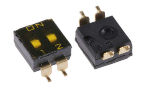 Omron A6S-2102-H, 2 Way Surface Mount DIP Switch DPST