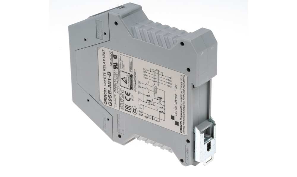 Omron G9SB-301-B AC/DC24, G9SB 1 Auxiliary Contacts Safety Relay 24V ac/dc, Dual-Channel 3 Safety Contacts