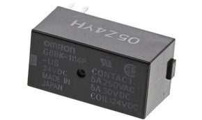 Omron G6BK-1114P-US DC24, PCB Mount Latching Power Relay, 24V dc Coil, 5A Switching Current, SPST - generaltechuae