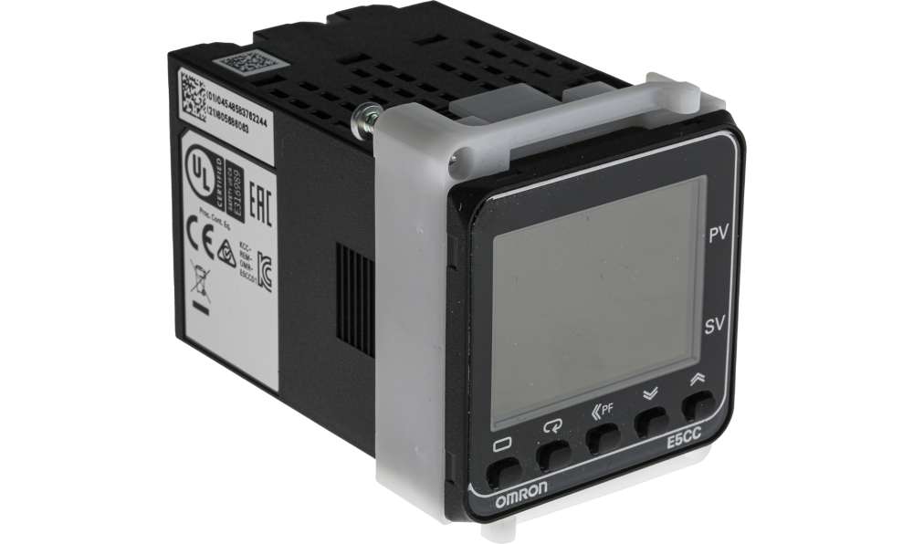 Omron E5CC-RX2ABM-000, E5CC Panel Mount PID Temperature Controller, 96 x 96mm 1 Input, 1 Output Relay, 100 → 240 V ac Supply Voltage