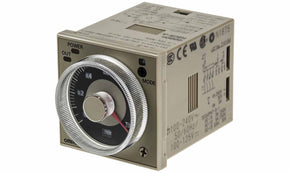 Omron H3CR-A 100-240VAC/100-125VDC, H3CR Series DIN Rail, Panel Mount Timer Relay, 100 → 125 V dc, 100 → 240V ac, 2-Contact, 0.05 s