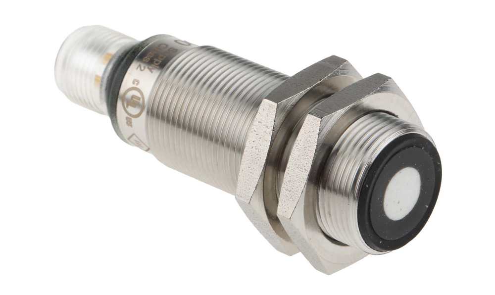 ifm UGT500, Ultrasonic Threaded Barrel Proximity Sensor, M18, 300 mm Detection, PNP NO/NC, 10 → 30 V dc