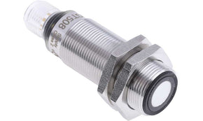 ifm UGT508, Ultrasonic Threaded Barrel Proximity Sensor, M18, 1.2 m Detection 0-10 V, 10 → 30 V dc