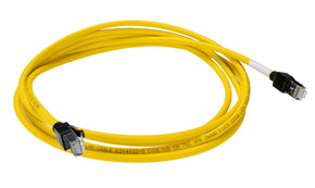 Omron XS6W-6LSZH8SS300CM-Y, XS6W, 3m Cat6a, Yellow RJ45 to Male RJ45 Male, S/FTP Shielded, Terminated LSZH Sheath