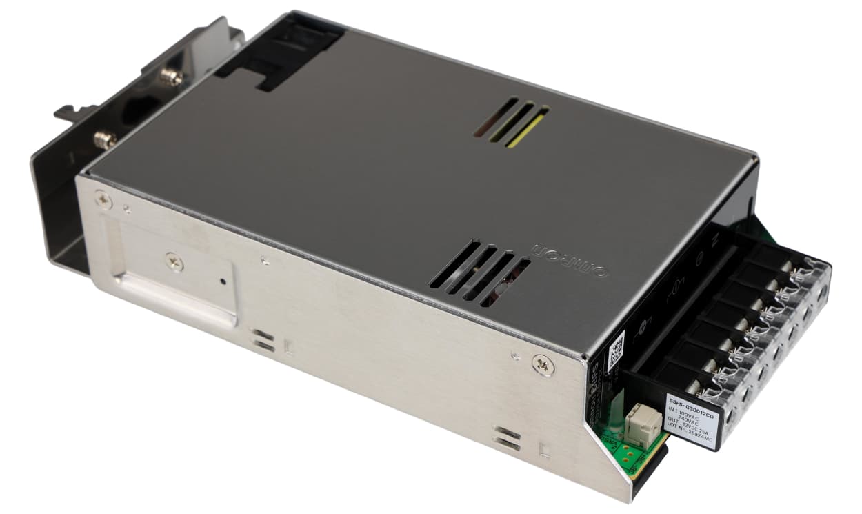 Omron S8FS-G30012CD, S8FS-G Switched Mode DIN Rail Power Supply, 100 → 240V ac ac Input, 12V dc dc Output, 25A Output, 300W