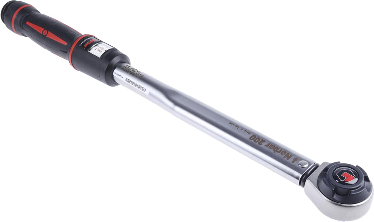 Norbar 15004 Torque Tools Click Torque Wrench, 40 → 200Nm, 1/2 in Drive, Square Drive
