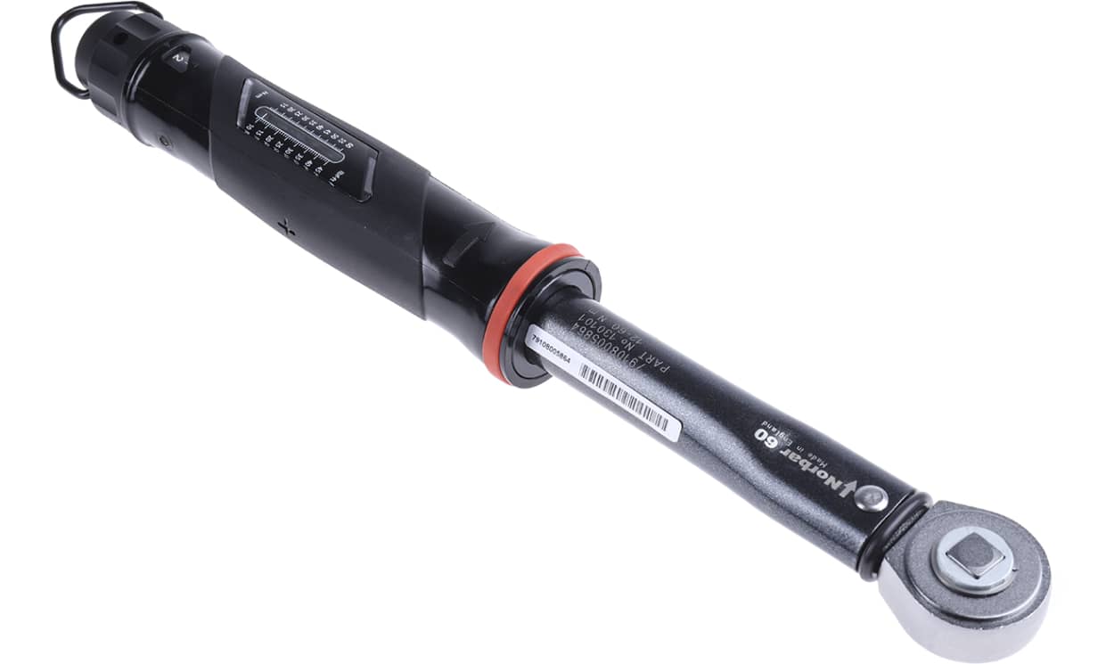 Norbar 130101 Torque Tools Click Torque Wrench, 12 → 60Nm, 3/8 in Drive, Square Drive
