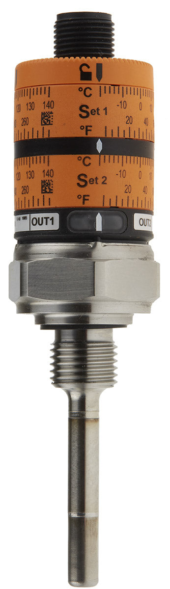 ifm TK7110, PT1000 RTD Sensor, 6mm Dia, 50mm Long, 4 Wire, G1/4, ±0.1 °K +145°C Max