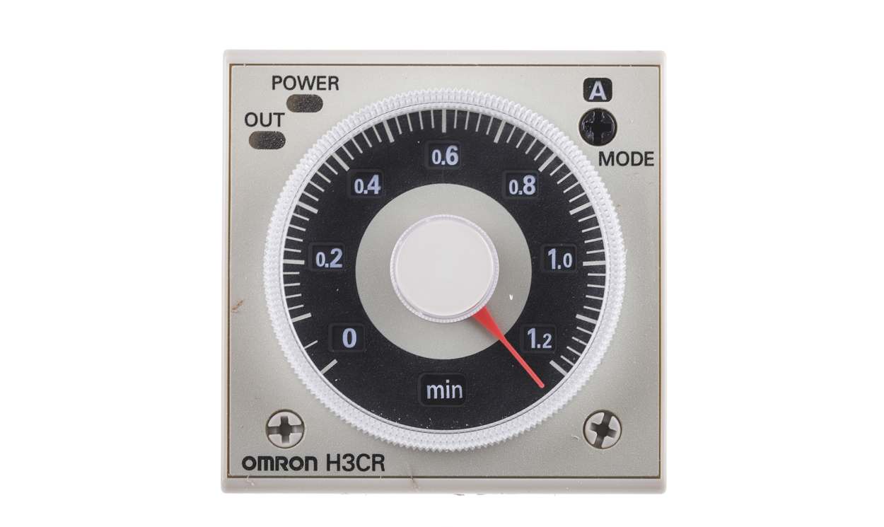 Omron H3CR-AP AC100-240/DC100-125, H3CR Series DIN Rail Mount Timer Relay, 100 → 125 V dc, 100 → 240V ac, 2-Contact, 0.05 s → - generaltechuae