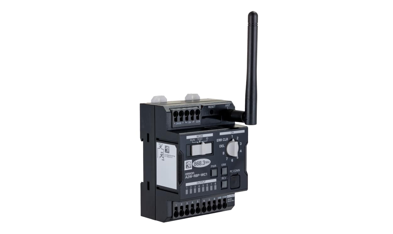 Omron A2W-RBP-WC1 EU, A2W Series Push Button Receiver, Din Rail, Screw Mount