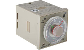 Omron H3CR-F8 100-240VAC/100-125VDC, H3CR Series DIN Rail, Panel Mount Timer Relay, 100 → 240V ac, 2-Contact, 0.05 s → 300 h,