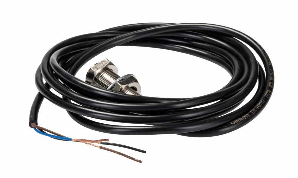 Omron E2E-X4B1T12 2M, Inductive Threaded Barrel Proximity Sensor, M12, 4 mm Detection, PNP NO, 10 → 30 V dc