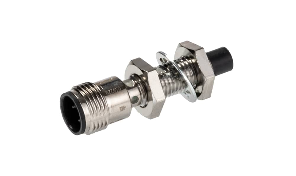Omron E2E-X8MB1T8-M1, Inductive Threaded Barrel Proximity Sensor, M8, 8 mm Detection, PNP NO, 10 → 30 V dc