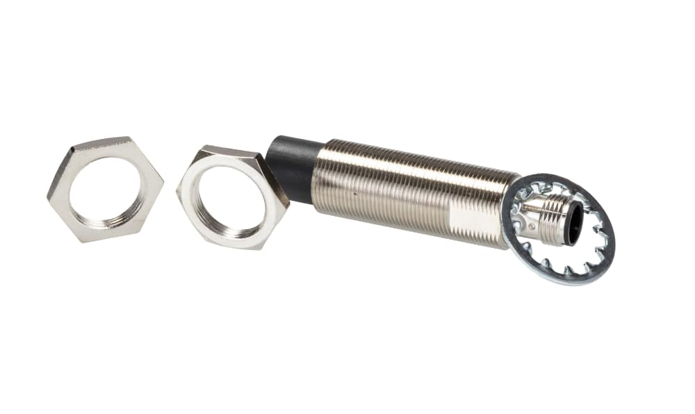 Omron E2E-X20MB1TL18-M1, Inductive Threaded Barrel Proximity Sensor, M18, 20 mm Detection, PNP NO, 10 → 30 V dc