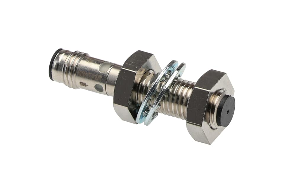Omron E2E-X4B1T8-M5, Inductive Threaded Barrel Proximity Sensor, M8, 4 mm Detection, PNP NO, 10 → 30 V dc