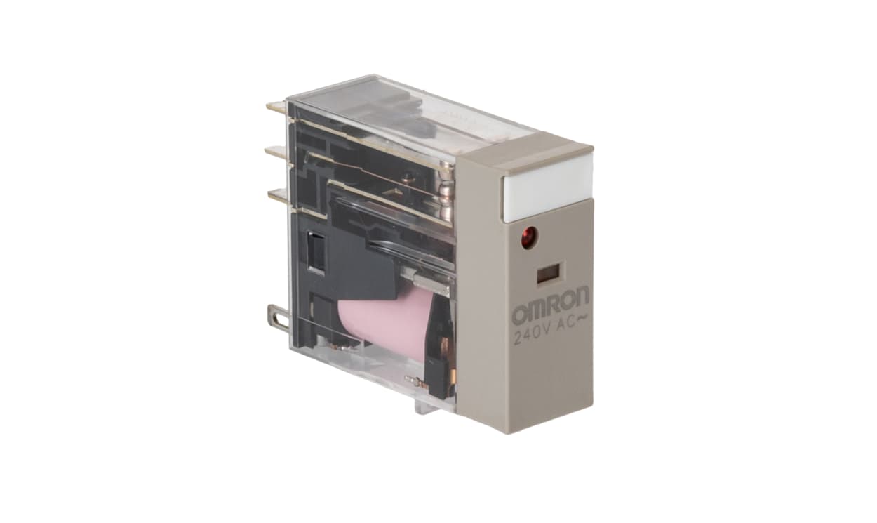 Omron G2R-2-SN 240VAC (S), Plug In Relay, 240V ac Coil, 5A Switching Current, DPDT