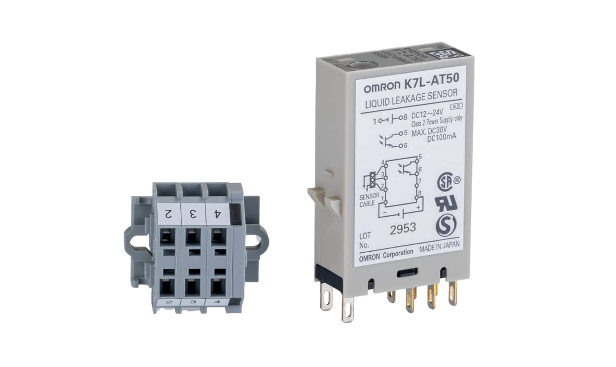 Omron K7L-AT50, K7L Series Liquid Leak Sensor - Track Mounted, 12 → 24 V 2 PNP/NPN - generaltechuae