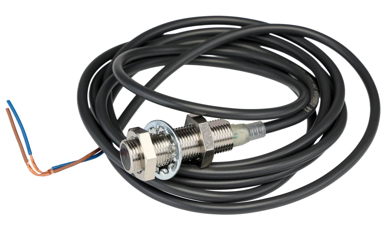 Omron E2E-X2Y2 2M, Inductive Threaded Barrel Proximity Sensor, M12, 2 mm Detection, 2-Wire NC, 24 → 240 V ac - generaltechuae