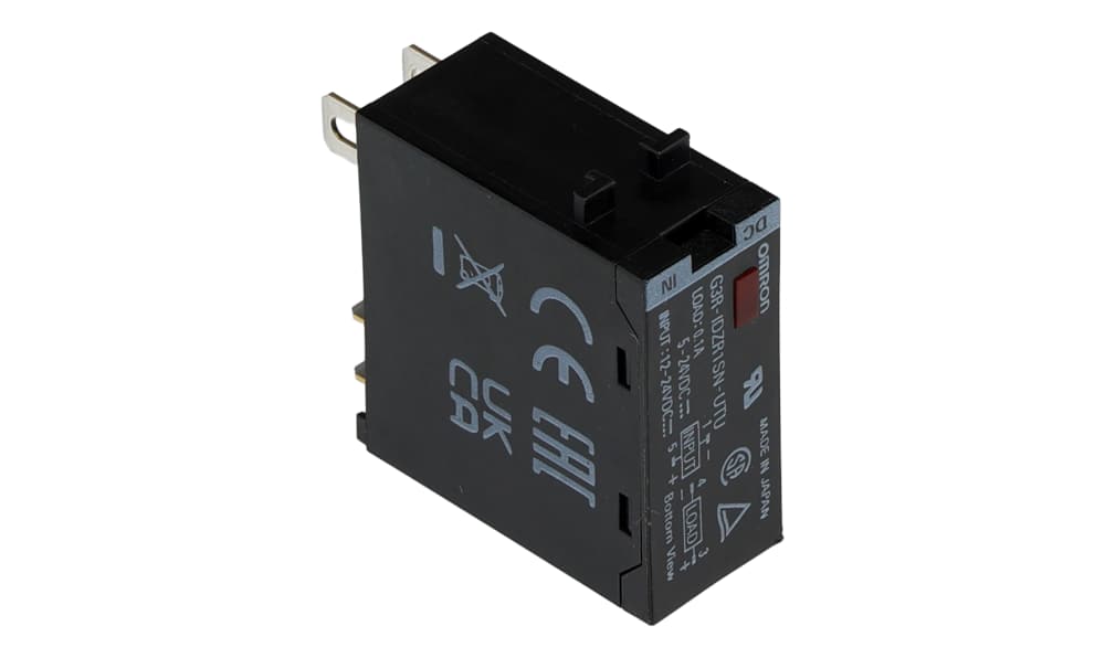 Omron G3R-IDZR1SN-UTU DC12-24, G3R Series Solid State Relay, 100 mA Load, Plug-In Mount, 32 V Load