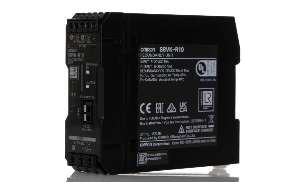Omron S8VK-R10, Redundancy module, for use with S8VK-G, S8VK-R Series