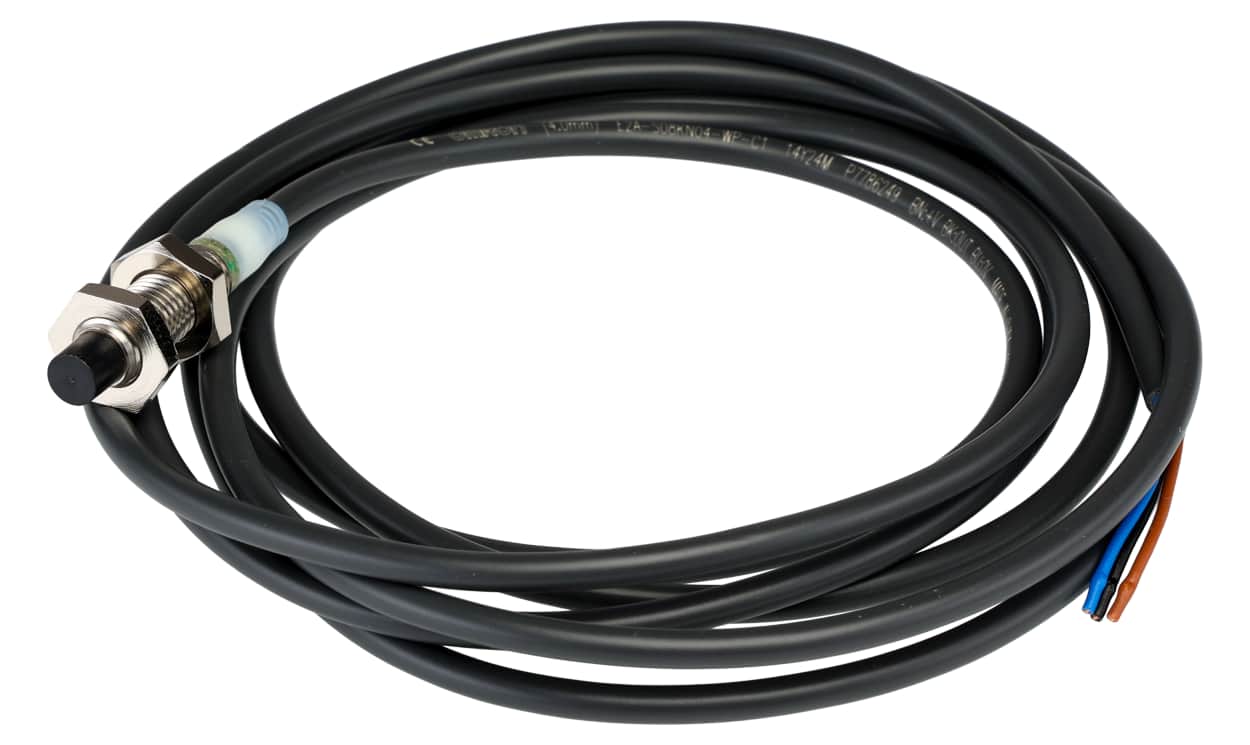 Omron E2A-S08KN04-WP-C1 2M, Inductive Threaded Barrel Proximity Sensor, M8, 4 mm Detection, NPN NO, 12 → 24 V dc - generaltechuae