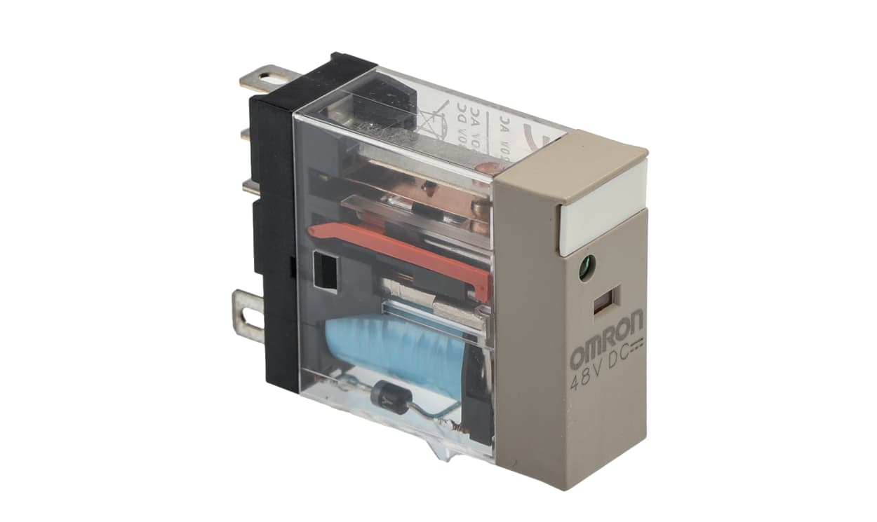 Omron G2R-1-SND 48VDC (S), Plug In Non-Latching Relay, 48V dc Coil, 10A Switching Current, SPDT