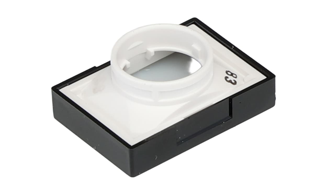Omron A165L-JB, Black Rectangular Push Button Lens for Use with A16