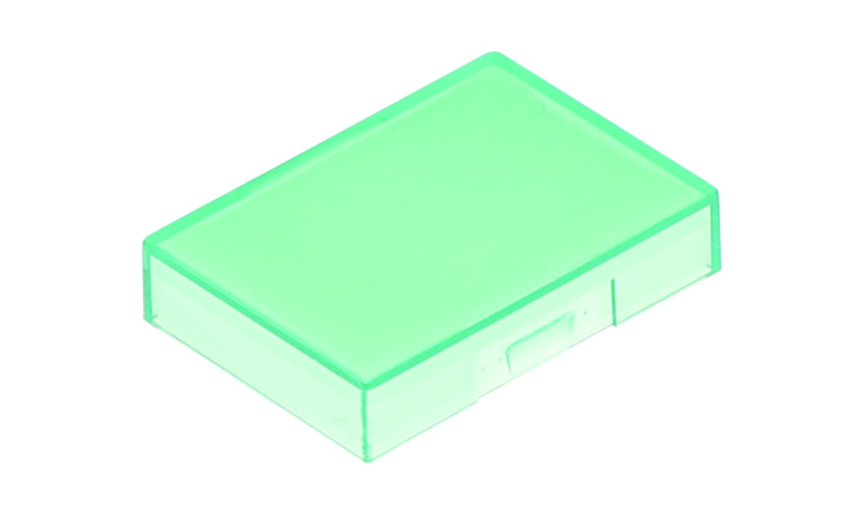 Omron A165L-JGY, Green Rectangular Push Button Lens for Use with A16