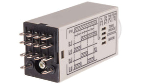 Omron H3YN-4 AC24, H3YN Series DIN Rail, Panel Mount Timer Relay, 24V ac, 4-Contact, 0.1 s → 10min