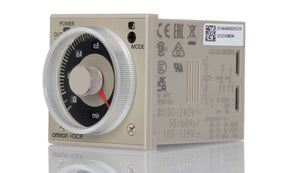 Omron H3CR-A8 100-240VAC/100-125VDC, H3CR Series Plug In Timer Relay, 100-240/100-125V ac/dc, 2-Contact, 0.05 → 1080000s, DPDT