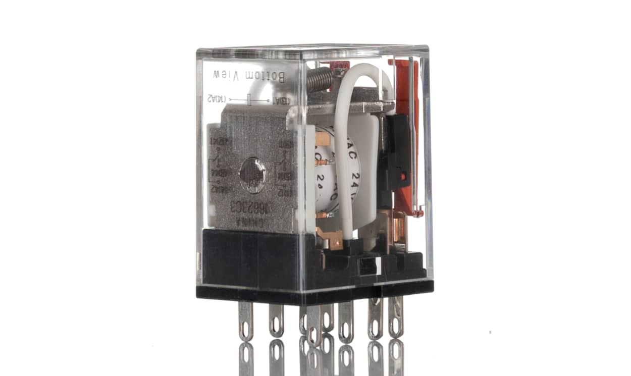 Omron MY2-GS-R AC24, Plug In Power Relay, 24V ac Coil, 10A Switching Current, DPDT