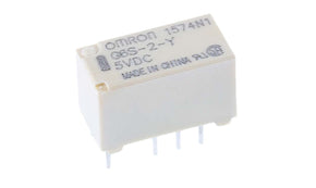 Omron G6S-2-Y DC5, PCB Mount Signal Relay, 5V dc Coil, 2A Switching Current, DPDT
