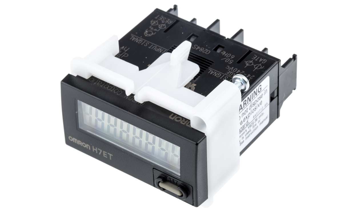 Omron H7ET-NFV-B, H7E Series Flush Mount Timer Relay, 0 → 999999.9h - generaltechuae