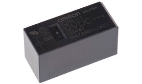 Omron G2RL-1 DC12, PCB Mount Power Relay, 12V dc Coil, 12A Switching Current, SPDT - generaltechuae