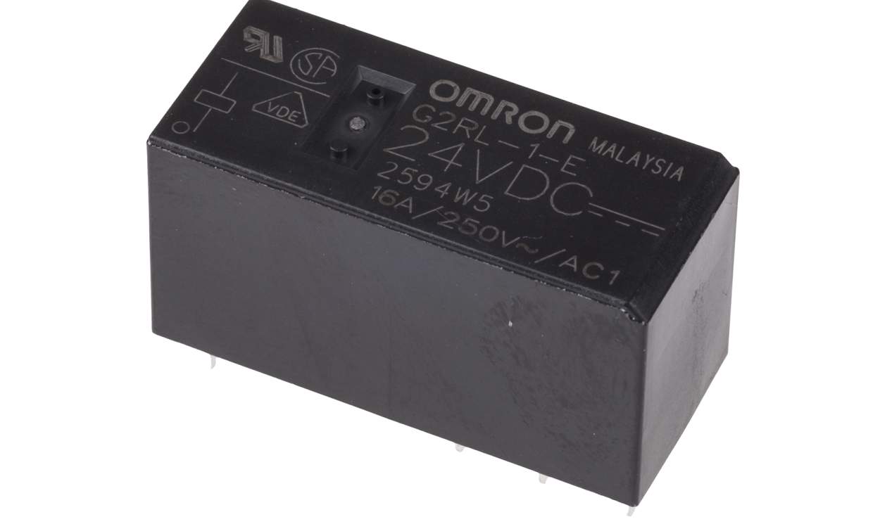 Omron G2RL-1-E DC24, PCB Mount Power Relay, 24V dc Coil, 16A Switching Current, SPDT - generaltechuae