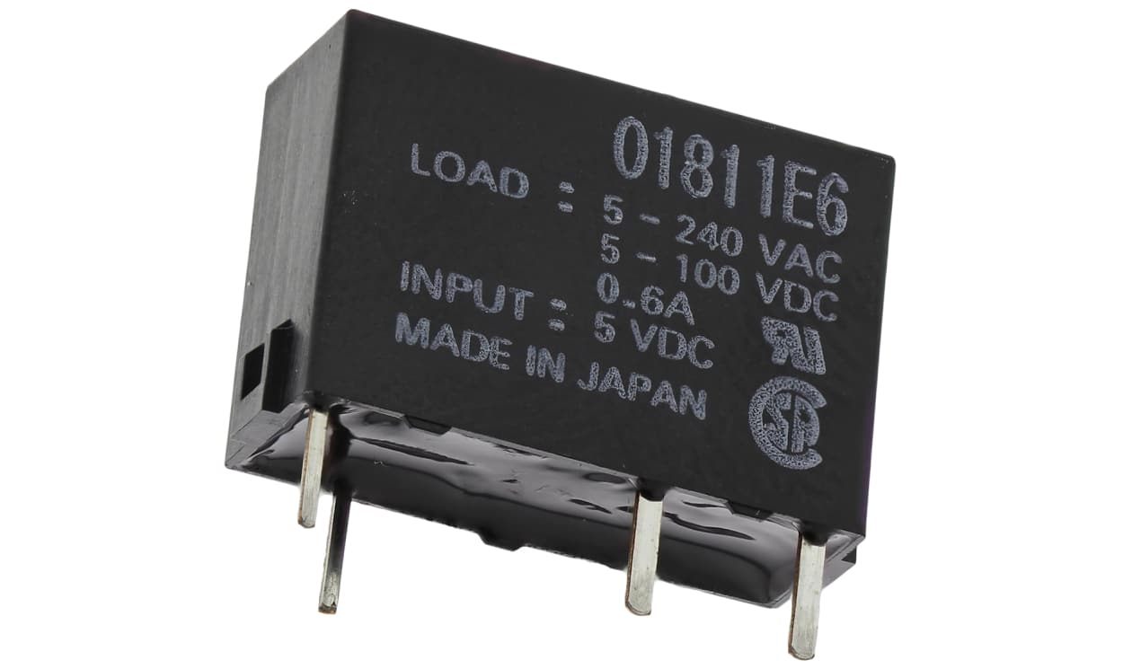 Omron G3DZ-2R6PL DC5, G3DZ Series Solid State Relay, 0.6 A Load, PCB Mount, 264 V ac Load, 5 V dc Control