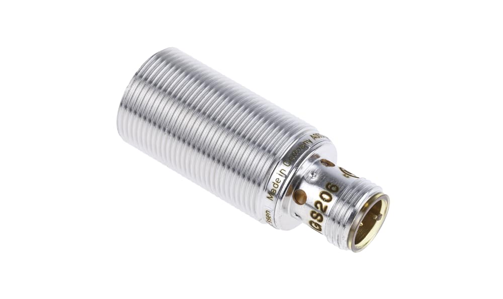 ifm IGS206, Inductive Threaded Barrel Proximity Sensor, M18, 8 mm Detection, PNP NC, 10 → 36 V dc
