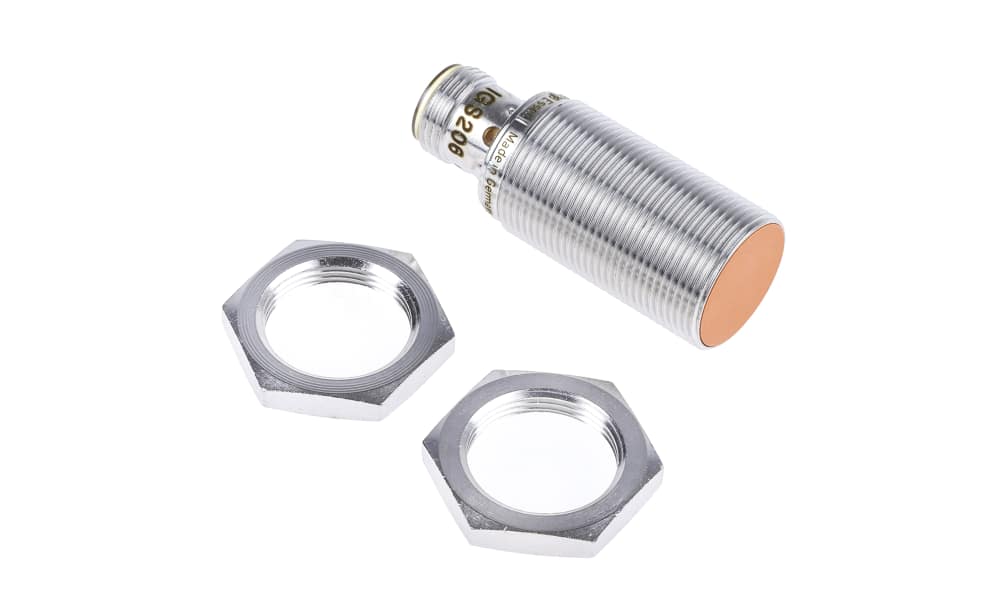 ifm IGS206, Inductive Threaded Barrel Proximity Sensor, M18, 8 mm Detection, PNP NC, 10 → 36 V dc