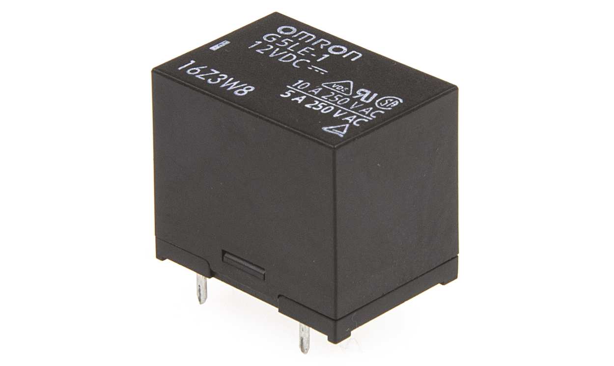 Omron G5LE-1 12DC, PCB Mount Power Relay, 12V dc Coil, 10A Switching Current, SPDT - generaltechuae