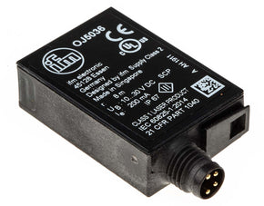 ifm OJ5036, Retroreflective Photoelectric Sensor, Block Sensor, 8 m Detection Range