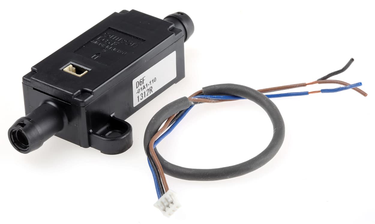 Omron D6F-01A1-110, Compact Mount Mass Flow Controller, 0 → 1 L/min, Analogue Output, 10.8 → 26.4 V dc