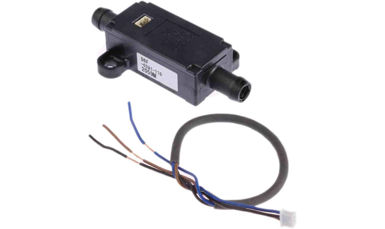 Omron D6F-02A1-110, Compact Mount Mass Flow Controller, 0 → 2 L/min, Analogue Output, 10.8 → 26.4 V dc