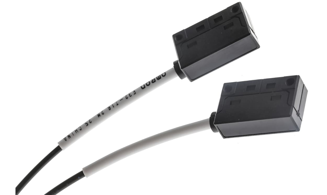 Omron E32-T16 2M, Plastic Fibre Optic Sensor 1850 (High Speed Mode) mm, 2800 (Standard Mode) mm, 3700 (High Resolution Mode) mm, - generaltechuae