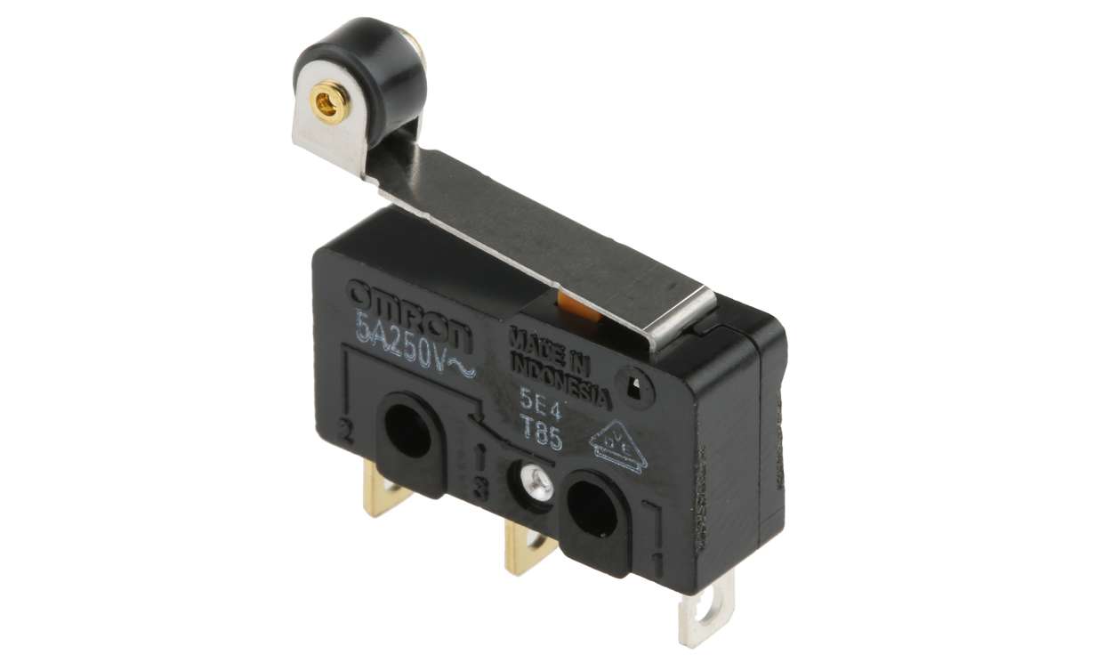 Omron SS-5GL2, Roller Lever Micro Switch, Solder Terminal, 5 A @ 125 V ac, SPDT, IP40