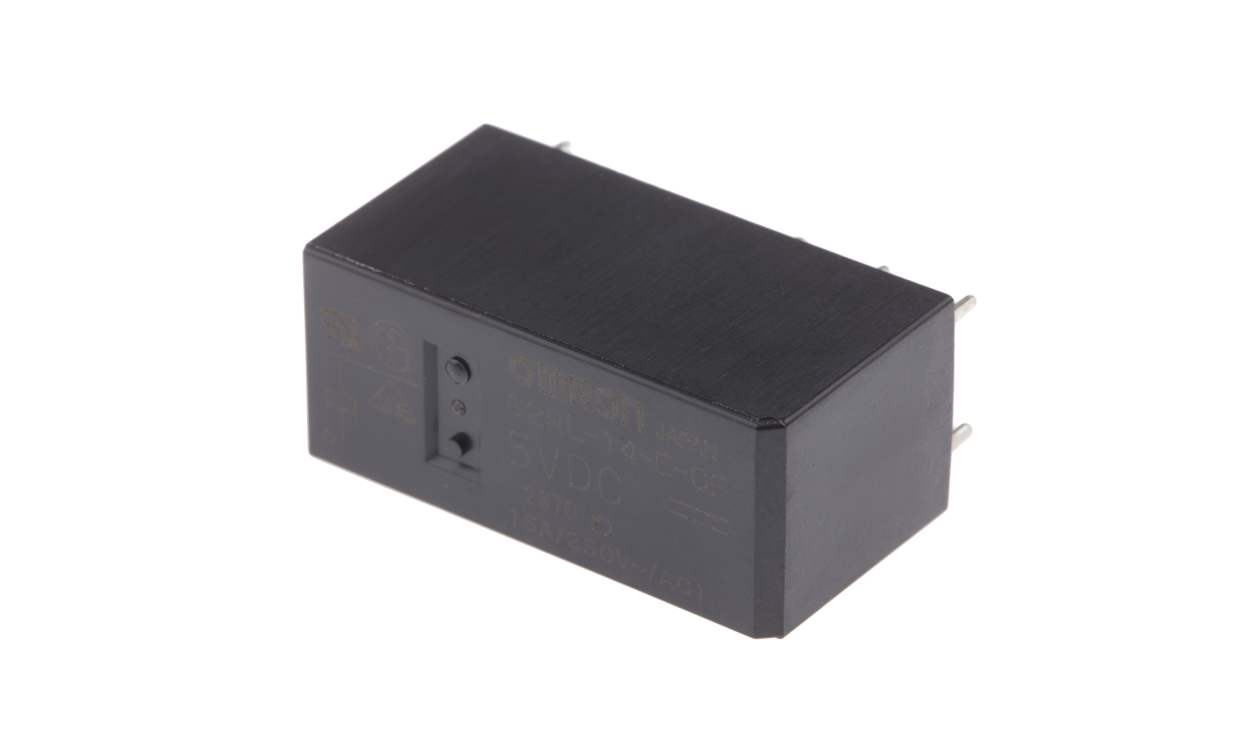 Omron G2RL-14-E-CF DC5, PCB Mount Power Relay, 5V dc Coil, 16A Switching Current, SPDT